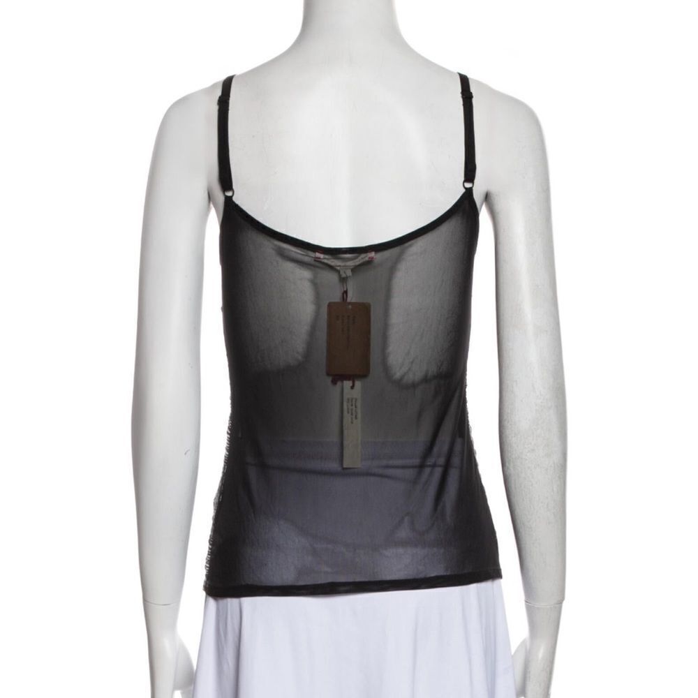 NWT XIRENA Kayla Sheer Mesh Cami Top Black Star L - Picture 6 of 7
